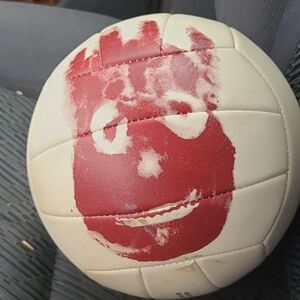 Wilsons Leather Red and White Kids Volleyball